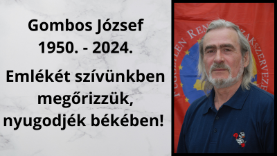 Elhunyt Gombos József úr, az FRSZ korábbi általános ügyvivője